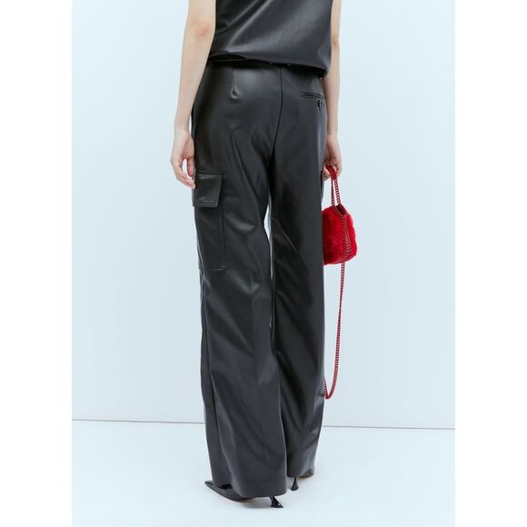 Stella Mccartney Women Cargo Vegan Leather Pants